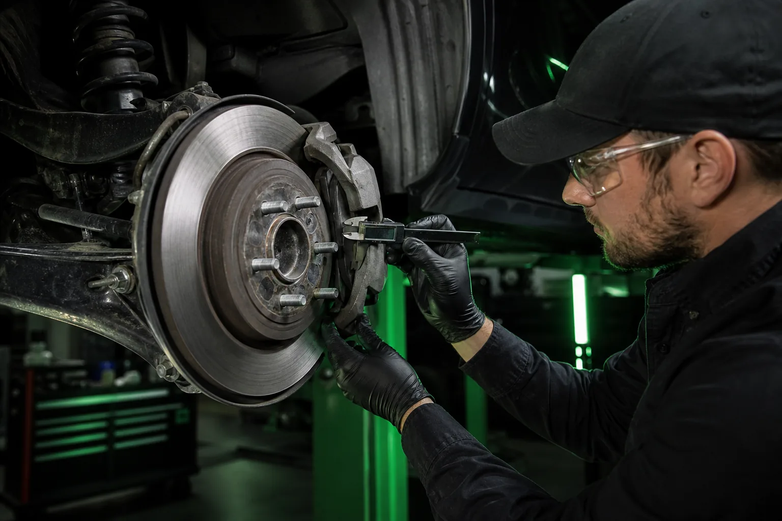 Brake rotor and caliper inspection during chassis service, 1200x675